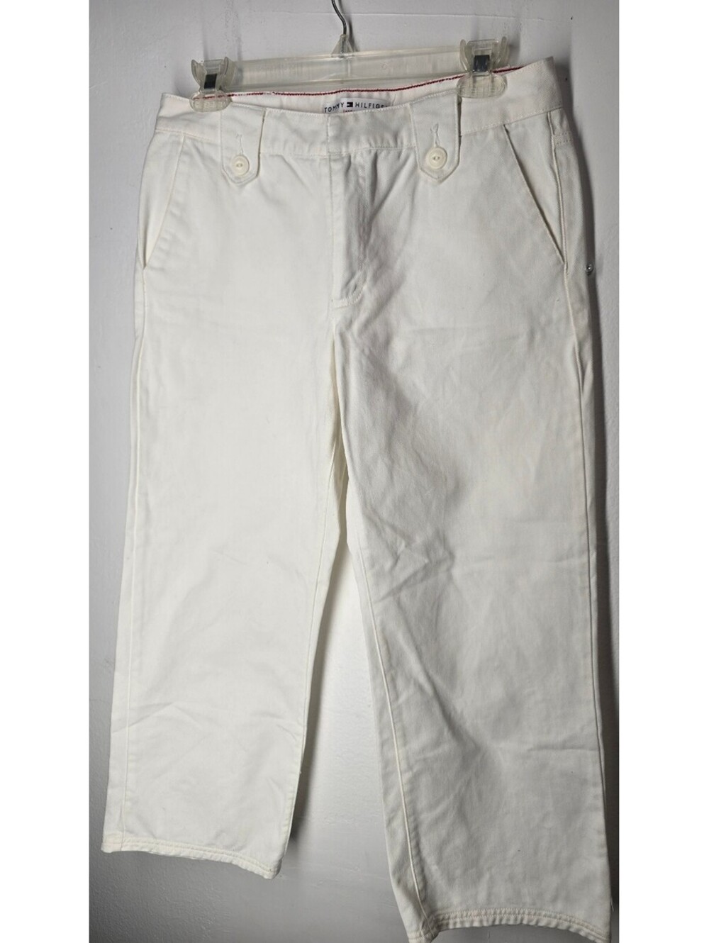 Tommy Hilfiger White Cotton Pants Size 6 NWOT